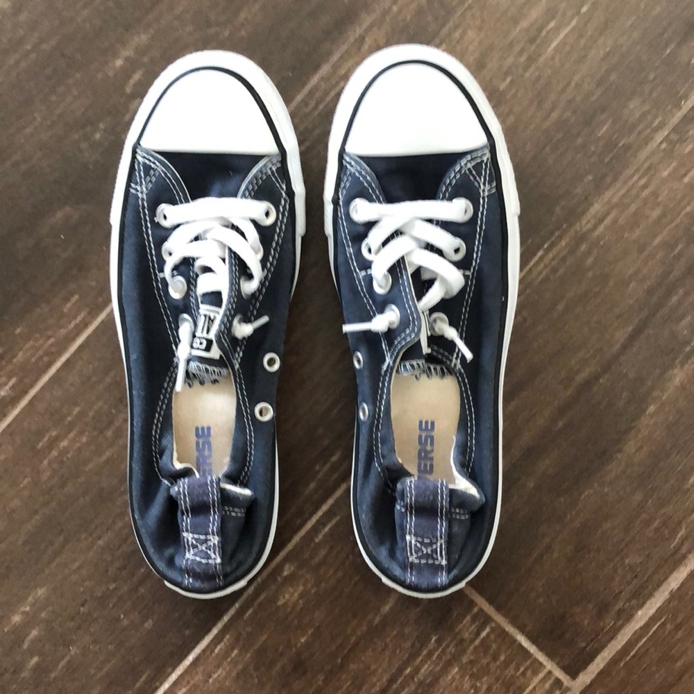 Navy Converse Shoreline, Worn ONCE. Size 7